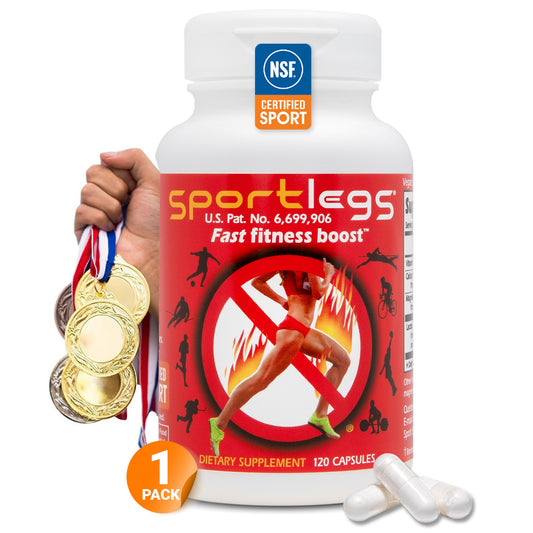 SportLegs Fast Fitness Boost Pre-Workout Lactic Acid Supplement, 120-Cap Bottle, Pack of 1